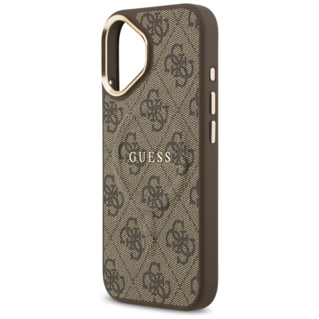 Case Guess 4G PU Classic Logo MagSafe for iPhone 17 brown - imagine 6
