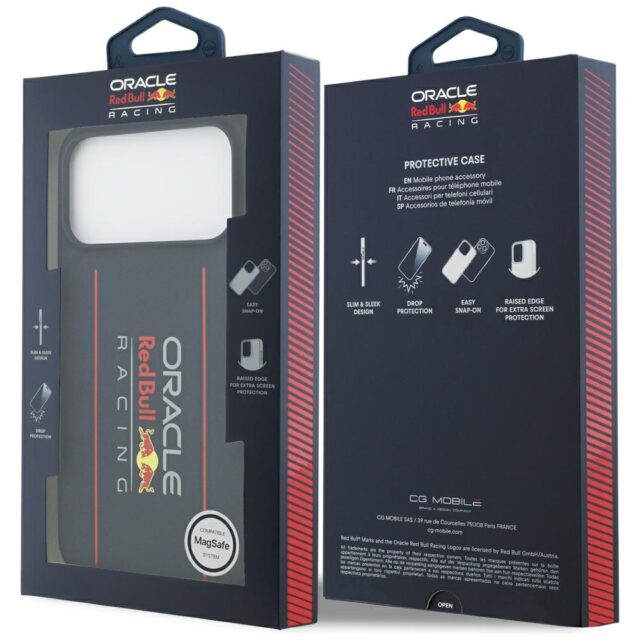 Red Bull Silicone Oversize Vertical Logo MagSafe Case for iPhone 17 Pro Max Navy Blue - imagine 8