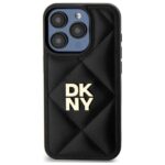 DKNY DKHCP15LPQDSLK iPhone 15 Pro 6.1" black Quilted Stack Logo - imagine 3