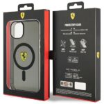 Ferrari FEHMP14MURKK iPhone 14 Plus / 15 Plus 6.7" black hardcase Translucent Magsafe - imagine 8