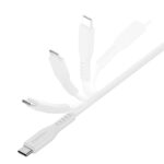 ENERGEA Flow USB-C to Lightning C94 MFI Cable 1.5m White 60W 3A PD Fast Charge - imagine 3