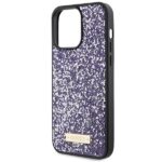 Guess GUHCP15LPFGSBSP iPhone 15 Pro 6.1" purple hardcase Rhinestone Metal Logo - imagine 6