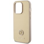 Guess GUHCP15LPS4DGPD iPhone 15 Pro 6.1" gold hardcase Strass Metal Logo - imagine 6