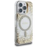 Guess HC Resin Bottom Glitter case for iPhone 16 Pro MagSafe gold - imagine 4