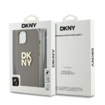 DKNY DKHCP15MPBSWSE iPhone 15 Plus 6.7" beige hardcase with Wrist Strap and Stock Logo - imagine 7
