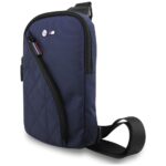 Phone Bag BMW Nylon Pocket & Metal Logo Crossbody navy - imagine 2