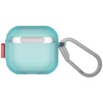 Case Skinarma Mecha CE for AirPods 4 turquoise - imagine 3