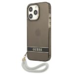 Guess GUHCP13LHTSGSK iPhone 13 Pro / 13 6,1" black hardcase Translucent Stap - imagine 2