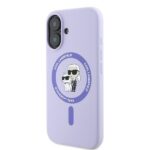 Karl Lagerfeld KLHMP16MSCMKCRHU iPhone 16 Plus 6.7" purple hardcase Silicone Karl&Choupette - imagine 2
