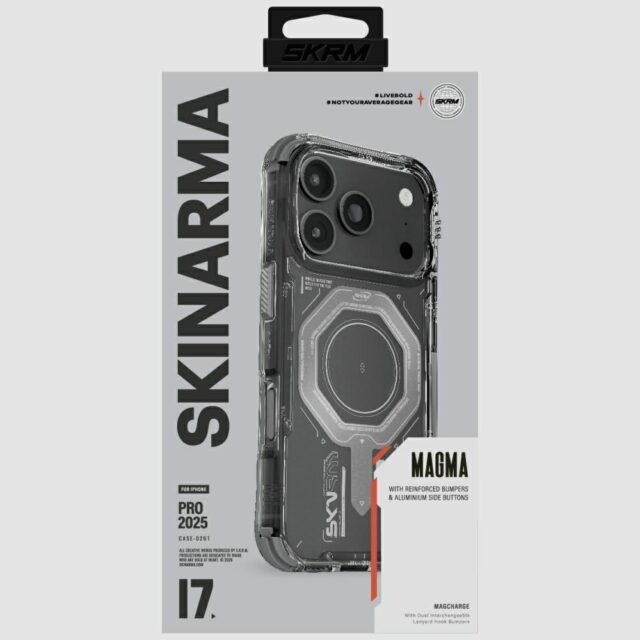 Skinarma Magma Case for iPhone 17 Pro Magnetic Charging Graphite - imagine 2