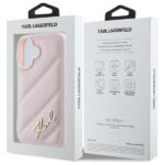 Karl Lagerfeld KLHCP16SPQDSMGP iPhone 16 6.1" pink hardcase Quilted Signature - imagine 8