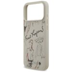 Karl Lagerfeld Grained Pattern & Logo MagSafe Case for iPhone 17 Pro Max Gray - imagine 6