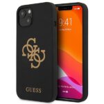 Guess GUHCP13MLS4GGBK iPhone 13/ 14 / 15 6,1" black hard case Silicone 4G Logo