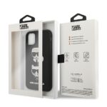 Karl Lagerfeld KLHCN61IK3DKC iPhone 11 6,1" / Xr black hardcase 3D Rubber Karl`s&Choupette - imagine 7