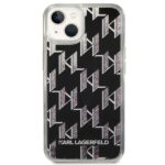 Karl Lagerfeld KLHCP14MLMNMK iPhone 14 Plus / 15 Plus 6,7" hardcase black Liquid Glitter Monog - imagine 3