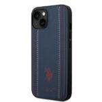 US Polo USHCP14MPFAV iPhone 14 Plus / 15 Plus 6.7" navy blue Leather Stitch - imagine 2