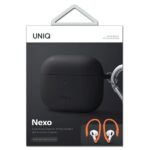 UNIQ Nexo Case AirPods 3 gen + Ear Hooks Silicone grey - imagine 5