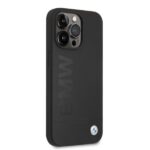 BMW BMHMP13LSLBLBK iPhone 13 Pro / 13 6.1" black hardcase Silicone Signature Logo Magsafe - imagine 4