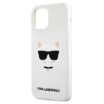 Karl Lagerfeld KLHCP12LSLCHWH iPhone 12 Pro Max 6,7" hardcase white Silicone Choupette - imagine 6
