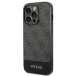Guess GUHCP14LG4GLGR iPhone 14 Pro 6,1" grey hard case 4G Stripe Collection - imagine 2