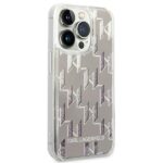 Karl Lagerfeld KLHCP14LLMNMS iPhone 14 Pro 6,1" hardcase silver Liquid Glitter Monogram - imagine 4