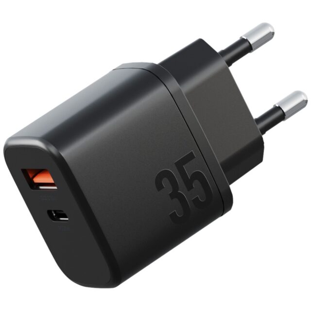 Wall Charger Bazic Goport Velox    Kit 1xUSB-C 1xUSB-A GaN 35W with cable black - imagine 2
