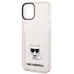 Karl Lagerfeld KLHCP14SCTTRI iPhone 14/ 15 / 13 6,1" hardcase pink Transparent Choupette Body - imagine 6