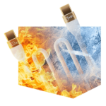 3MK HyperSilicone Cable USB-C/USB-Ckabel 2m 100W Biały/White - imagine 2