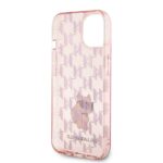 Karl Lagerfeld KLHCP15SHNCMKLP iPhone 15/ 14 / 13 6.1" pink hardcase Monogram Choupette - imagine 7