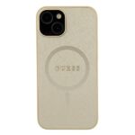 Guess GUHMP15SPSAHMCB iPhone 15 / 14 / 13 6.1" gold hardcase Saffiano MagSafe - imagine 3