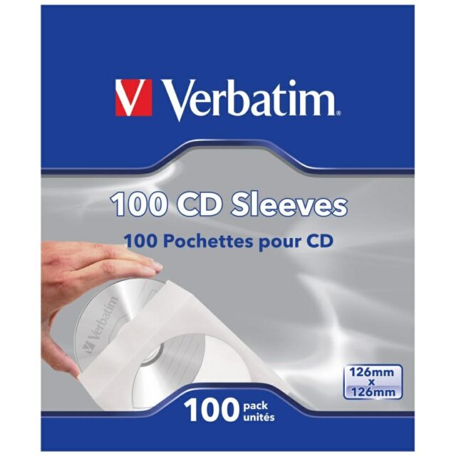 Paper envelopes for CD discs Verbatim 100pcs white 49976 - imagine 2