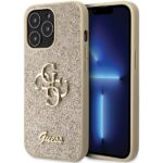Guess GUHCP13LHG4SGD iPhone 13 Pro / 13 6.1" gold hardcase Glitter Script Big 4G