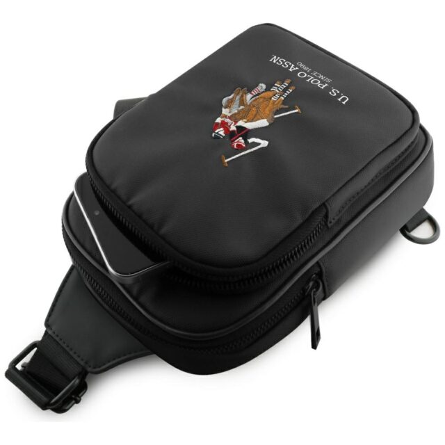 Phone bag US Polo Petit Pique Crossbody black - imagine 4