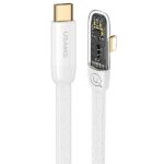 USAMS angled cable USB-C to Lightning PD 20W Fast Charging Iceflake Series 2m white SJ586USB02