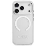 Guess Metal Outline MagSafe case for iPhone 17 Pro silver - imagine 3