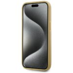 Case Karl Lagerfeld Wrinkled Metal Signature for iPhone 15 gold - imagine 5