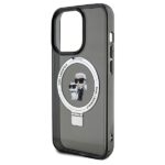 Karl Lagerfeld KLHMP14XHMRSKCK iPhone 14 Pro Max 6.7" black hardcase Ring Stand Karl&Choupettt - imagine 6