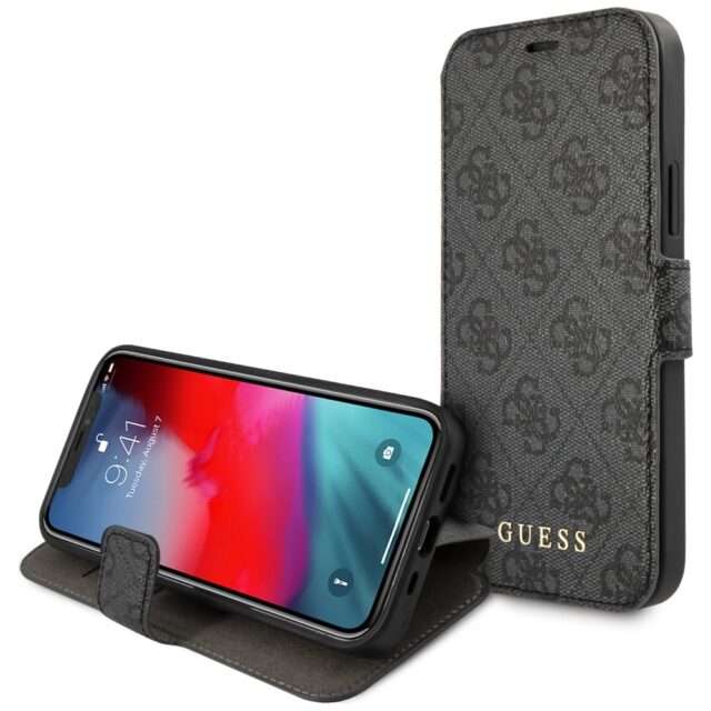 Guess GUFLBKSP12L4GG iPhone 12 Pro Max 6,7" grey book 4G Charms Collection - imagine 6