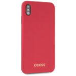 Guess GUHCI65LSGLRE iPhone Xs Max red hard case Silicone - imagine 5