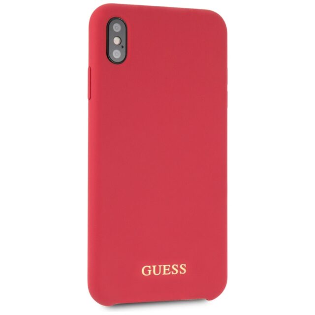 Guess GUHCI65LSGLRE iPhone Xs Max red hard case Silicone - imagine 5