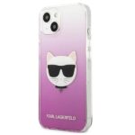 Karl Lagerfeld KLHCP13SCTRP iPhone 13mini 5,4" hardcase pink Choupette Head - imagine 2