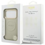 Case Guess Peony Hot Stamp MagSafe for iPhone 17 Pro beige - imagine 8