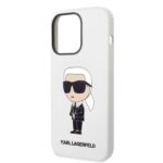 Karl Lagerfeld KLHCP14LSNIKBCH iPhone 14 Pro 6,1" hardcase white Silicone Ikonik - imagine 6