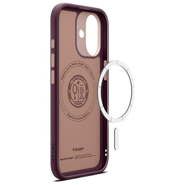 Spigen Nano Pop Mag MagSafe case for iPhone 17 burgundy - imagine 8