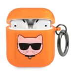 Karl Lagerfeld KLA2UCHFO AirPods cover orange Choupette