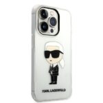 Karl Lagerfeld KLHCP14XHNIKTCT iPhone 14 Pro Max 6,7" transparent hardcase Ikonik Karl Lagerfeld - imagine 4