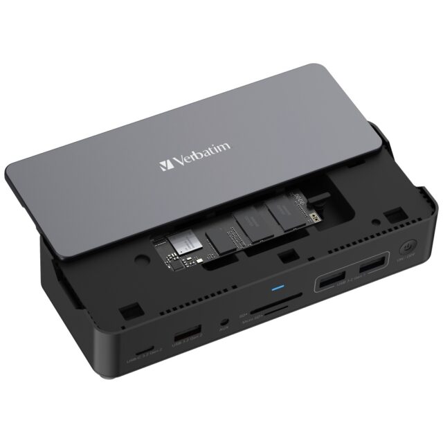 Adapter Verbatim docking station USB-C Pro 15in1 2xHDMI/1xRJ45/4xUSB-A/3xUSB-C/1xSD/1xmicroSD/1xAudi - imagine 6
