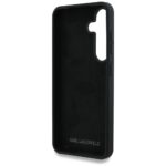Case Karl Lagerfeld Silicone Metal Signature Logo Samsung Galaxy S25 black - imagine 7