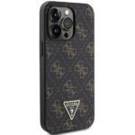 Guess GUHCP13LPG4GPK iPhone 13 Pro / 13 6.1" black hardcase 4G Triangle Metal Logo - imagine 4