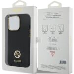 Guess GUHCP13LM4DGPK iPhone 13 Pro / 13 6.1" black hardcase Silicone Logo Strass 4G - imagine 8